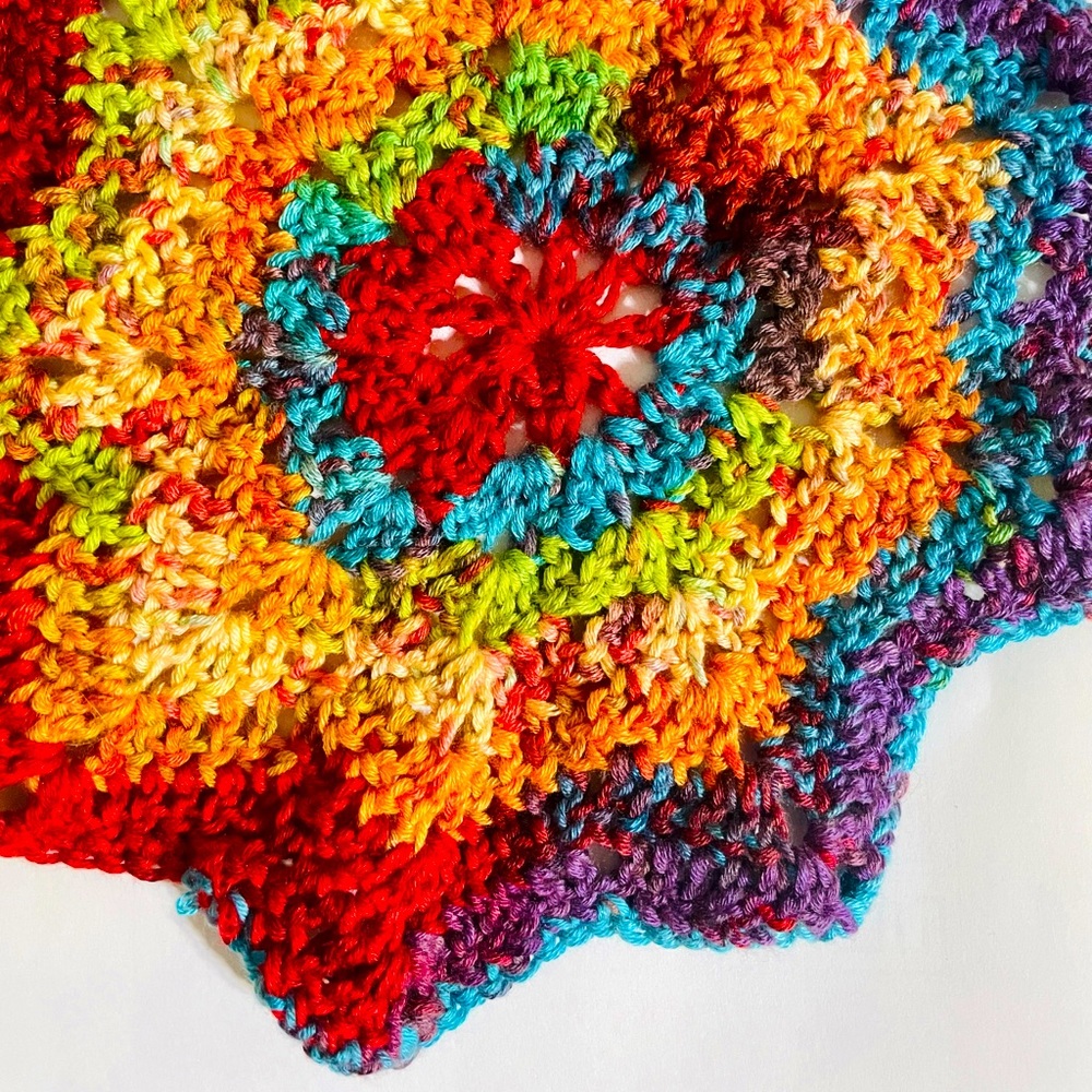 Handmade crochet trivet